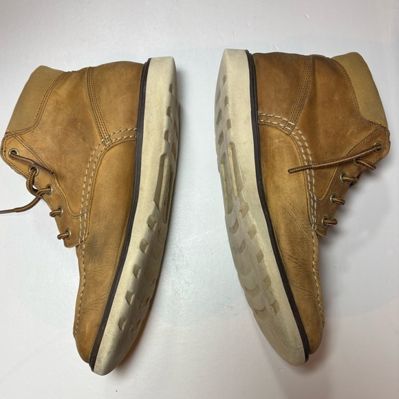 Timberland Men's Tan Leather Boat Shoes - Picture 3 of 6